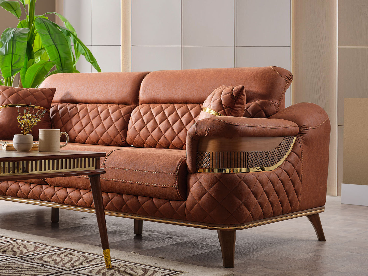 Kristal Convertible Livingroom (2 Sofa & 2 Chair)