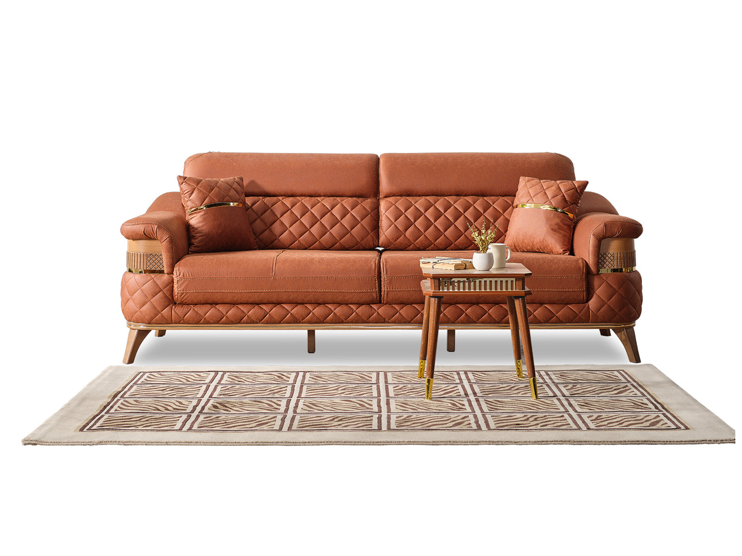 Kristal Convertible Livingroom (2 Sofa & 2 Chair)