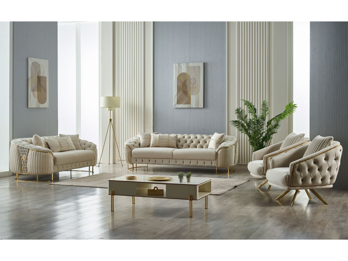 Lucas Stationary Livingroom (2 Sofa & 2 Chair)