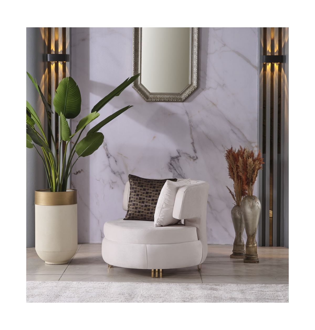 Monaco Stationary Livingroom Set (2 Sofa & 2 Chair)