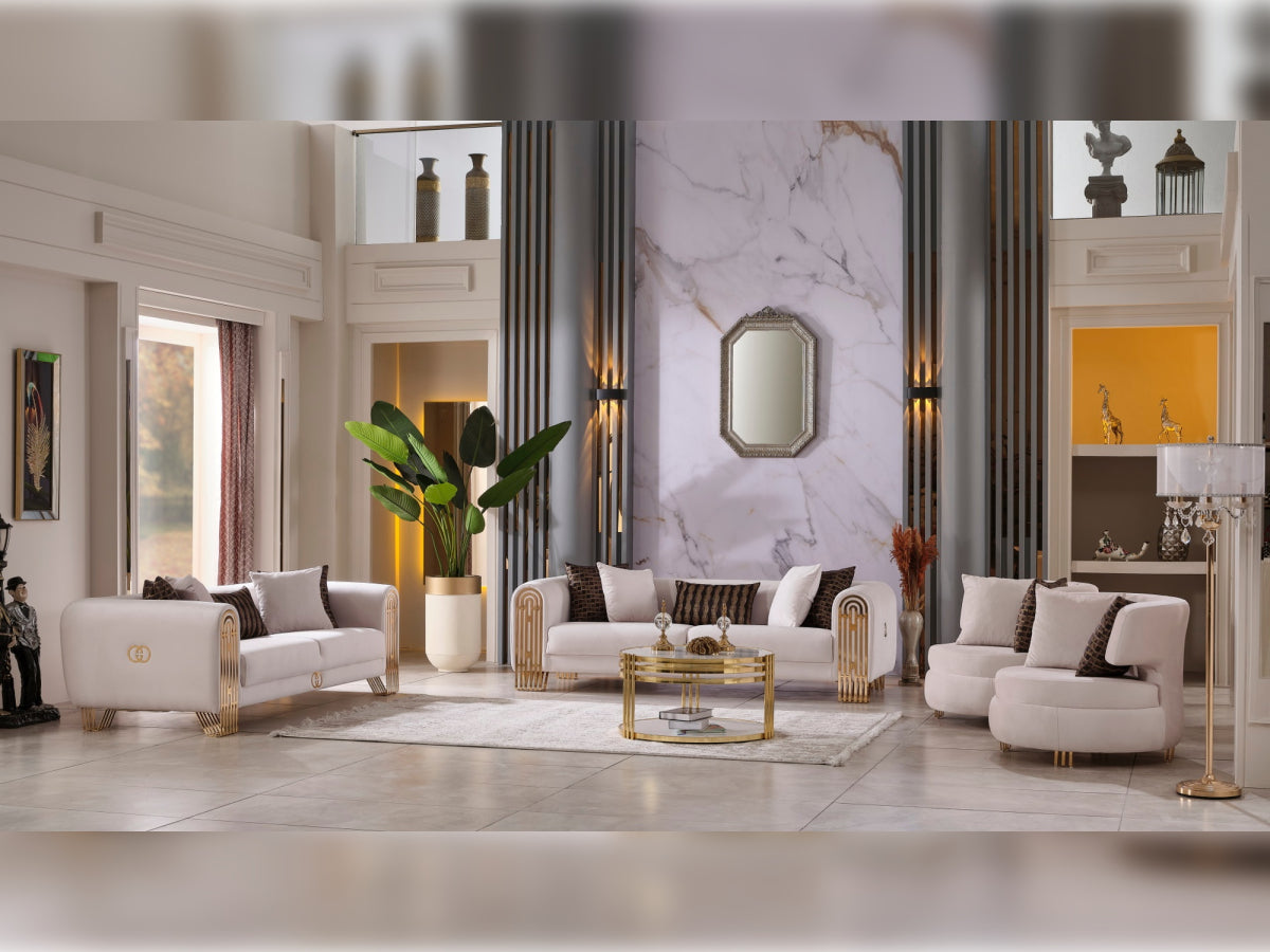 Monaco Stationary Livingroom Set (2 Sofa & 2 Chair)