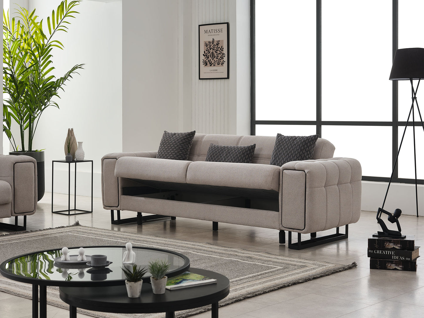 Nero Convertible Livingroom (2 Sofa & 2 Chair)