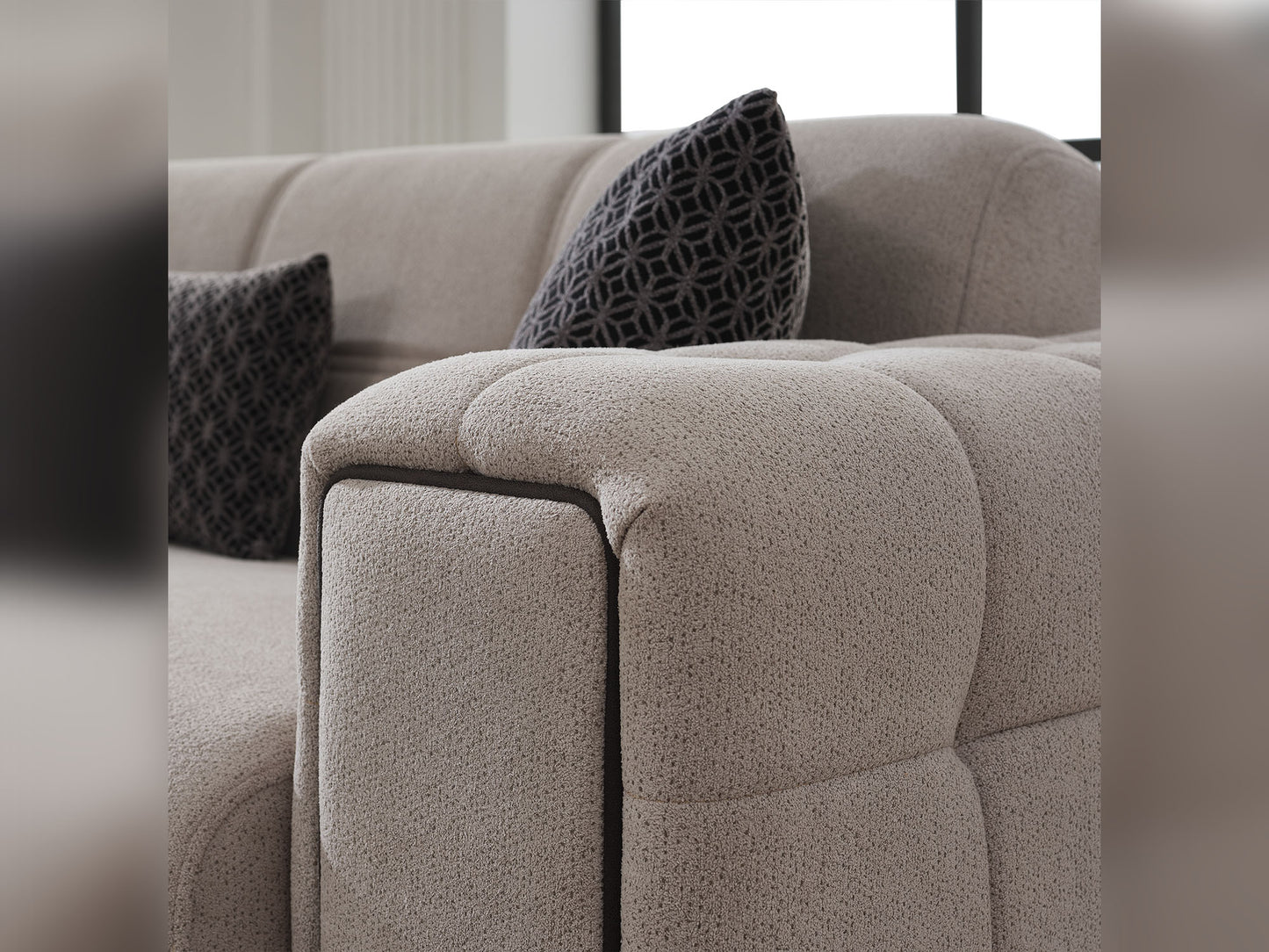 Nero Convertible Livingroom (2 Sofa & 2 Chair)