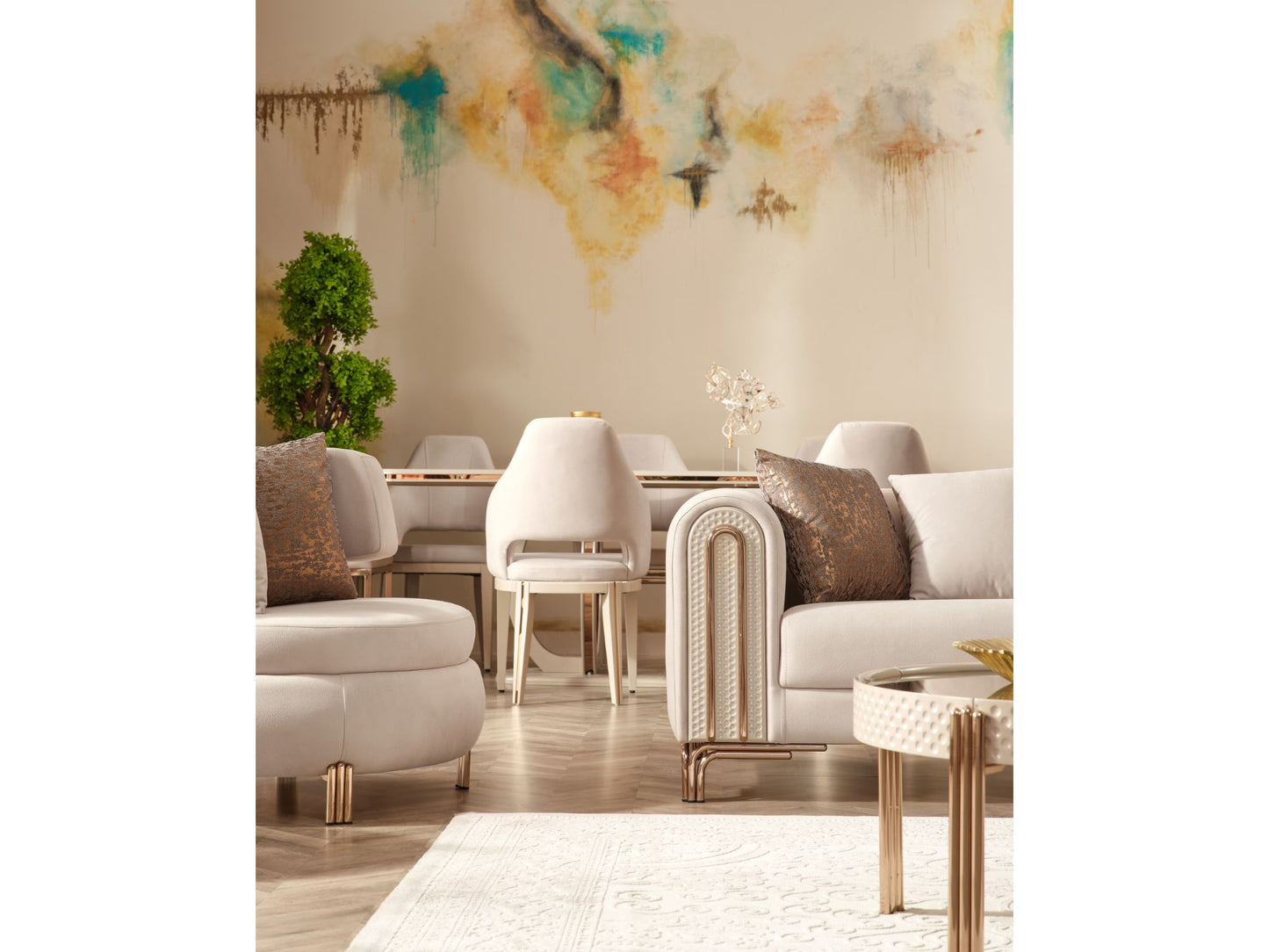 Paris Stationary Livingroom (2 Sofa & 2 Chair)
