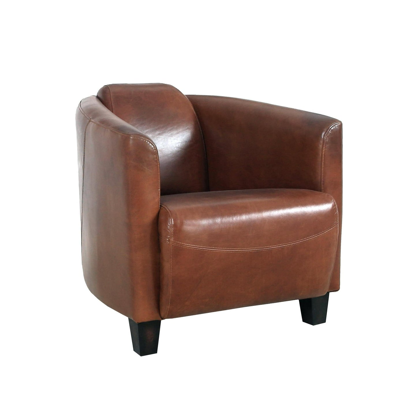 Madison Top Grain Leather Upholstered Armchair