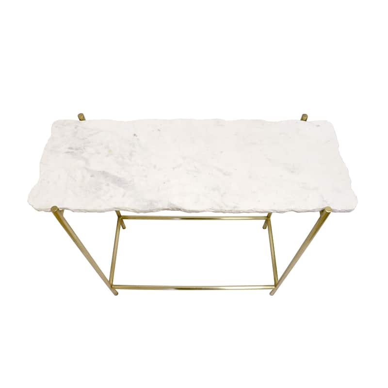 Vasto Marble & St. Steel Console Table