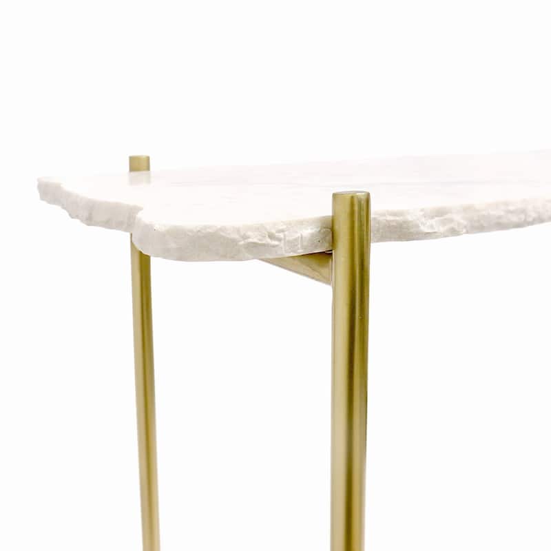 Vasto Marble & St. Steel Console Table