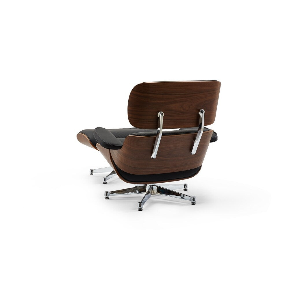 Portfino Leather Lounge Chair with Ottoman