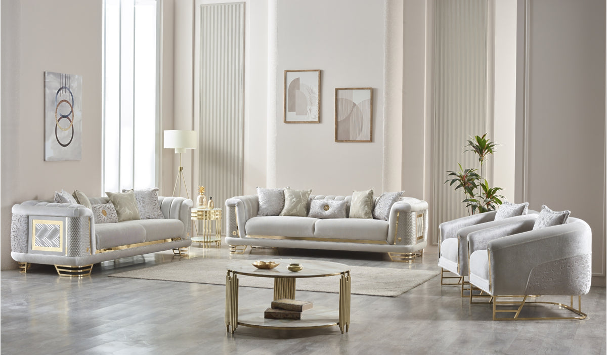 Romans Stationary Livingroom (2 Sofa & 2 Chair)
