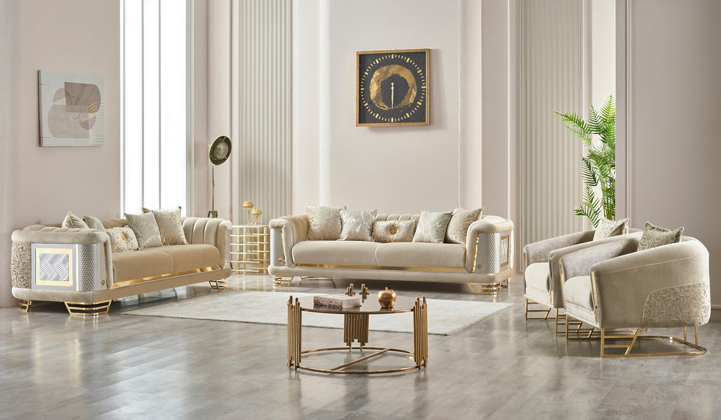 Romans Stationary Livingroom (2 Sofa & 2 Chair)