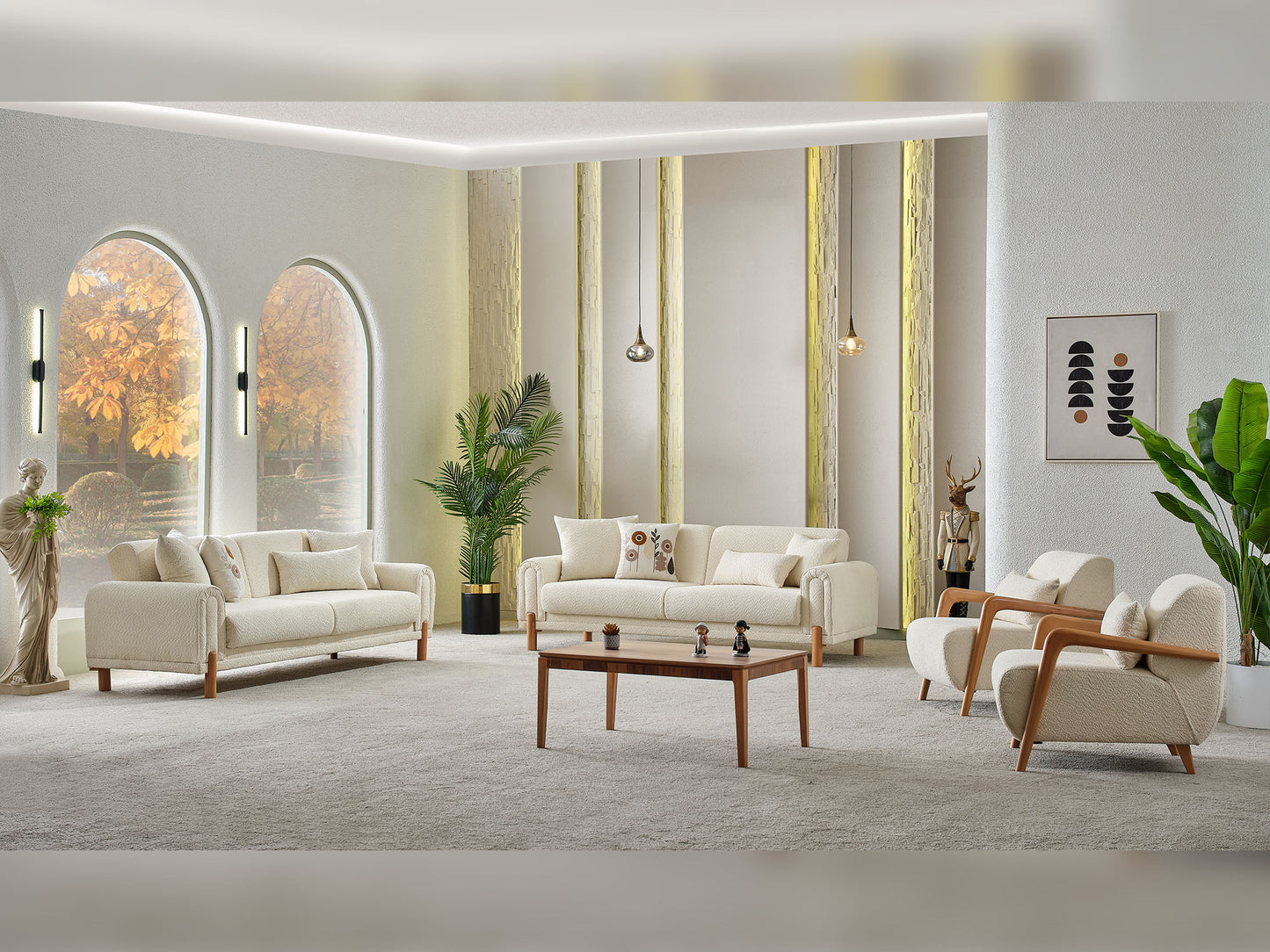 Soho Convertible Livingroom (2 Sofa & 2 Chair)