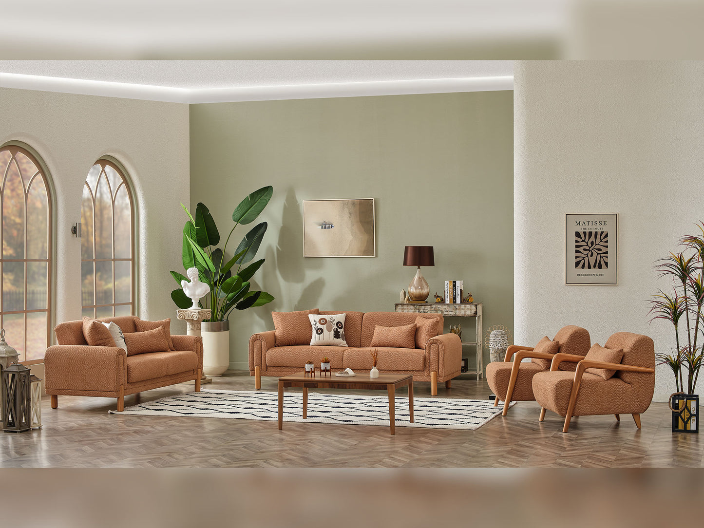 Soho Convertible Livingroom (2 Sofa & 2 Chair)