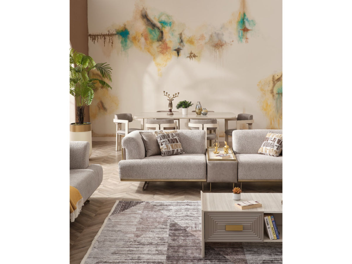 Urla Stationary Module Sofa Cream