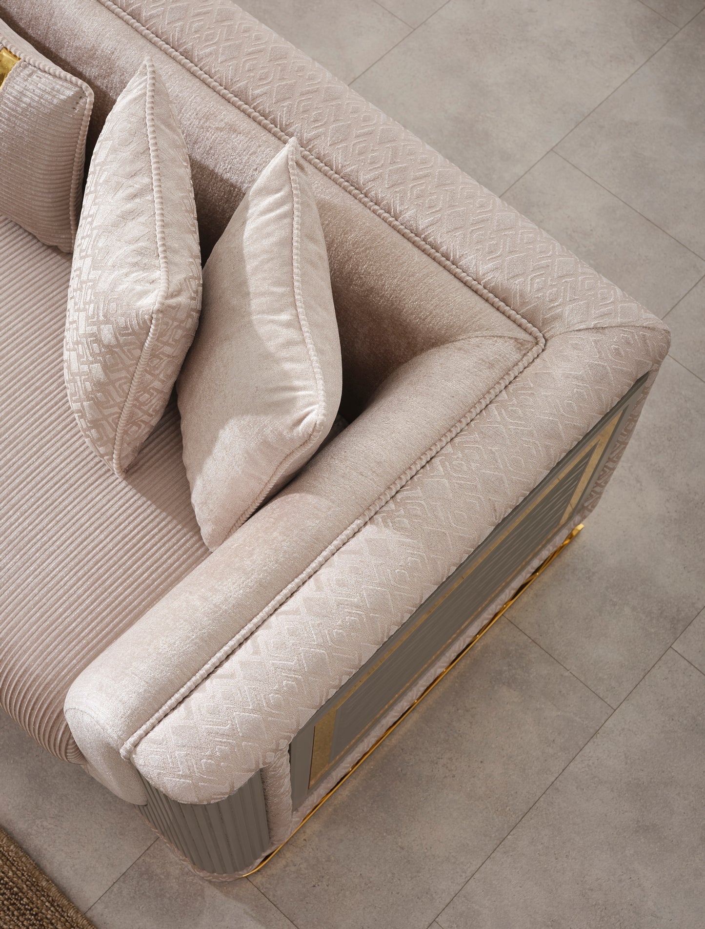 Valentino Stationary Livingroom (2 Sofa & 2 Chair)