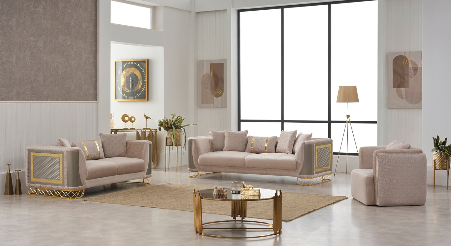 Valentino Stationary Livingroom (2 Sofa & 2 Chair)