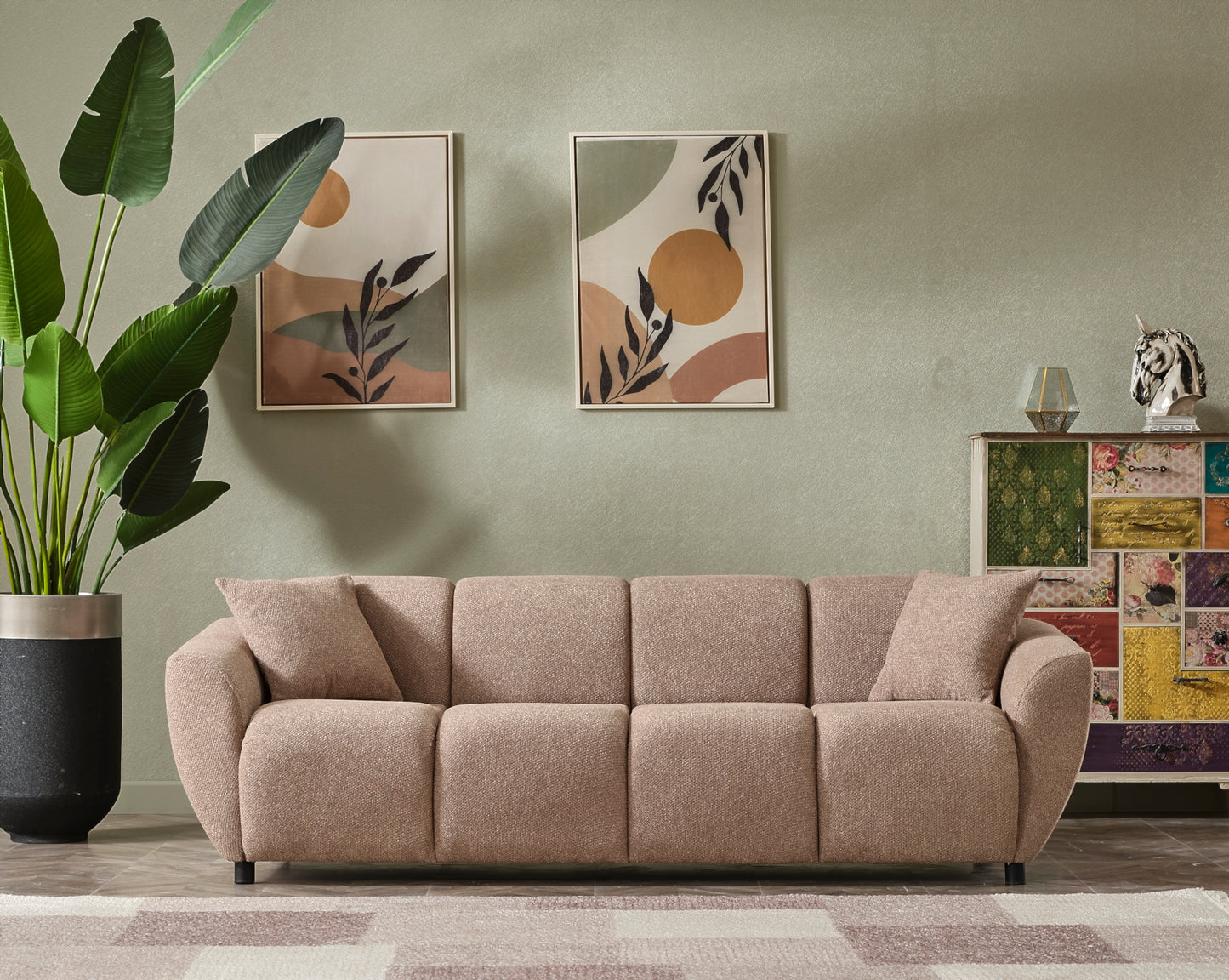 Vizyon Stationary Livingroom Set (2 Sofa & 2 Chair)