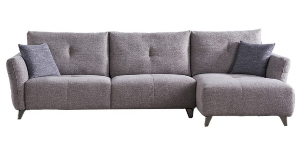 AE-L2377 Gray Fabric Sectional Sofa