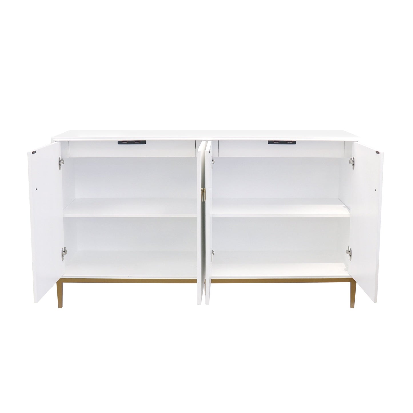 Victoria Ivory Sideboard with Bronze Metal Frame