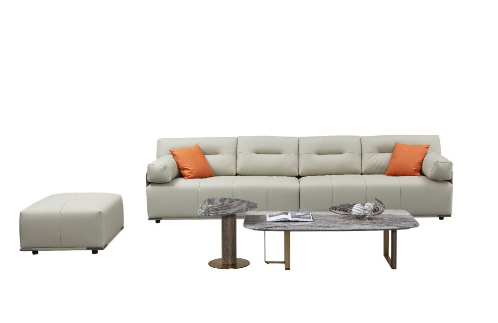 CT-Y300 Faux Marble & Metal Coffee Table