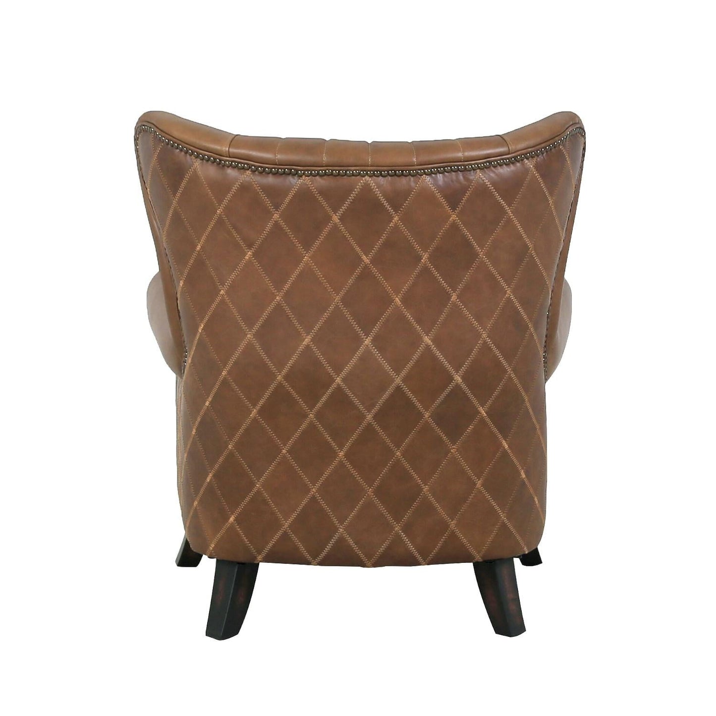 Harrison Top Grain Leather Upholstered Wing Chair