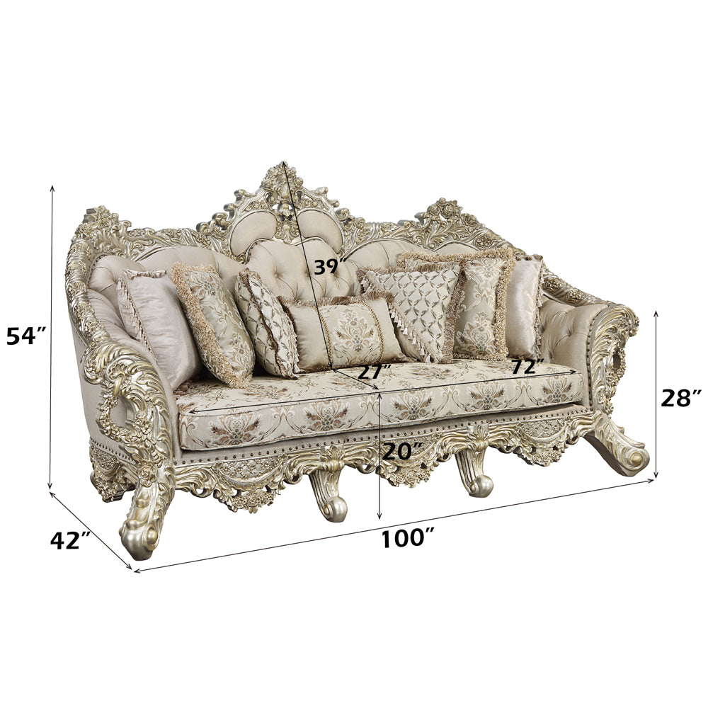 Danae Sofa W/7 Pillows