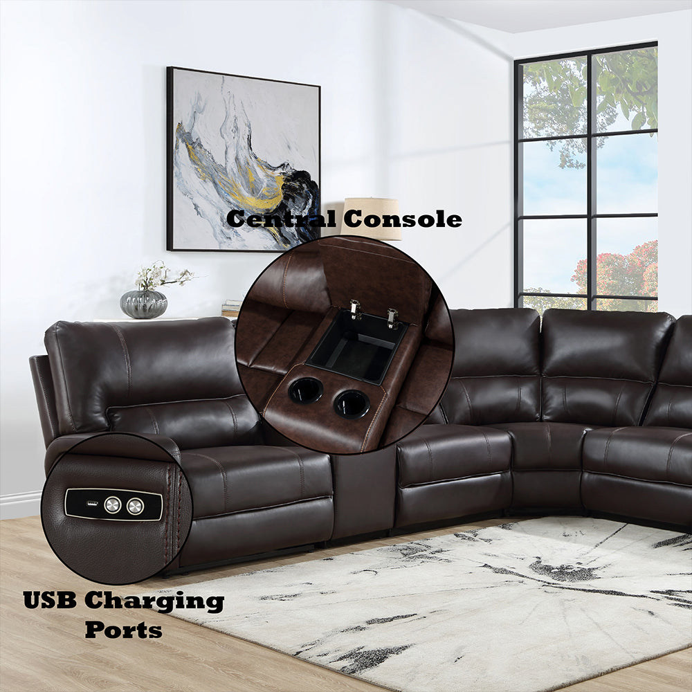 Saul Power Motion Sectional Sofa
