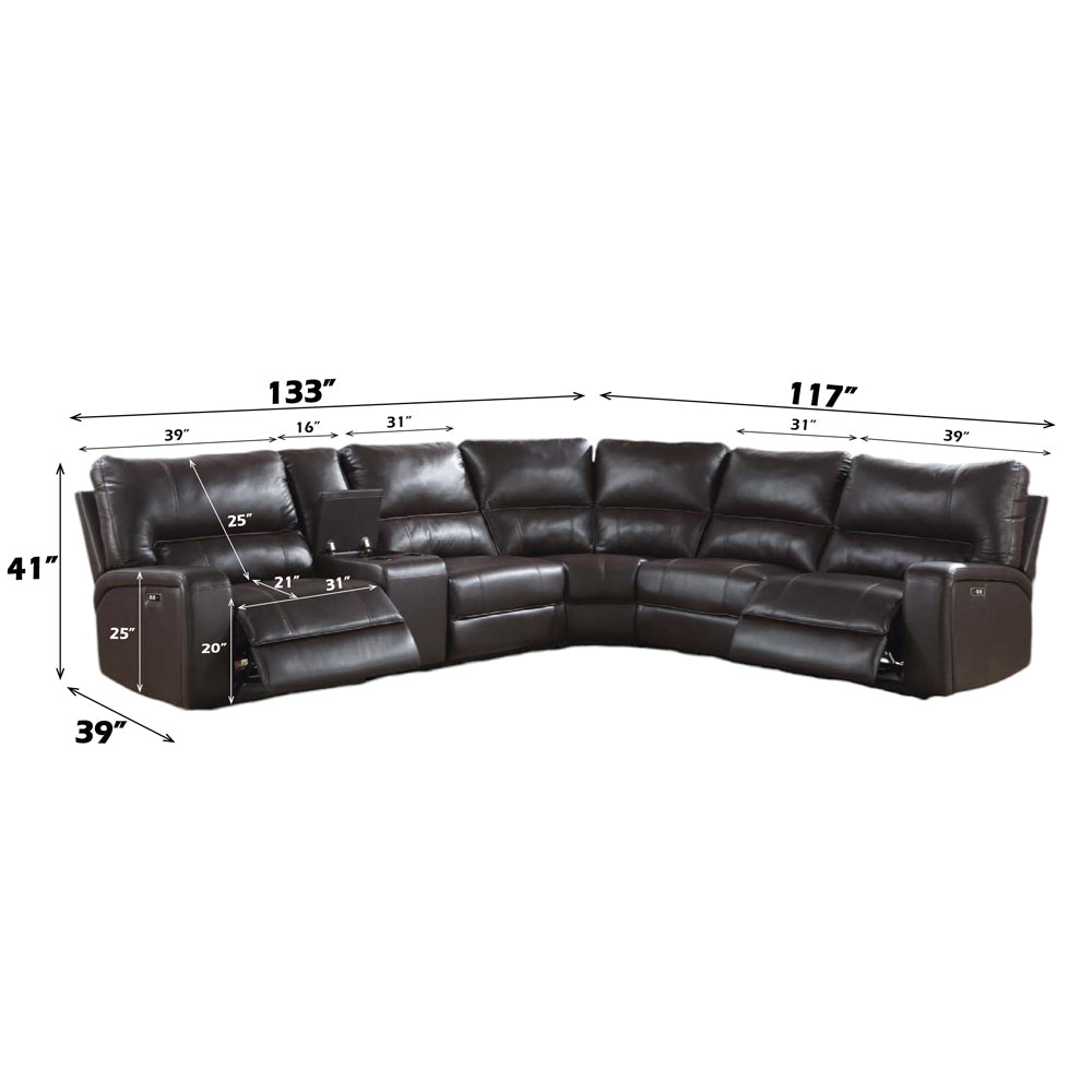 Saul Power Motion Sectional Sofa