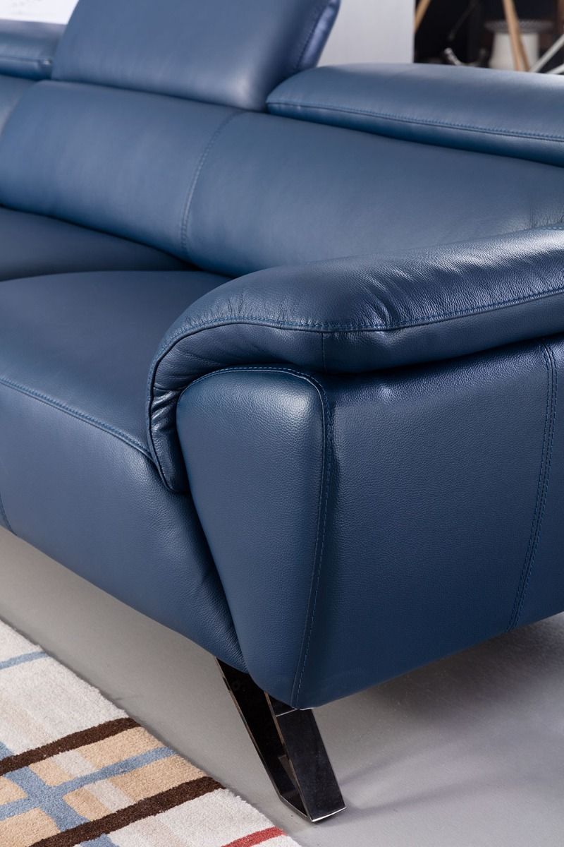 EK-L8002M Italian Top Grain Leather Sectional Sofa