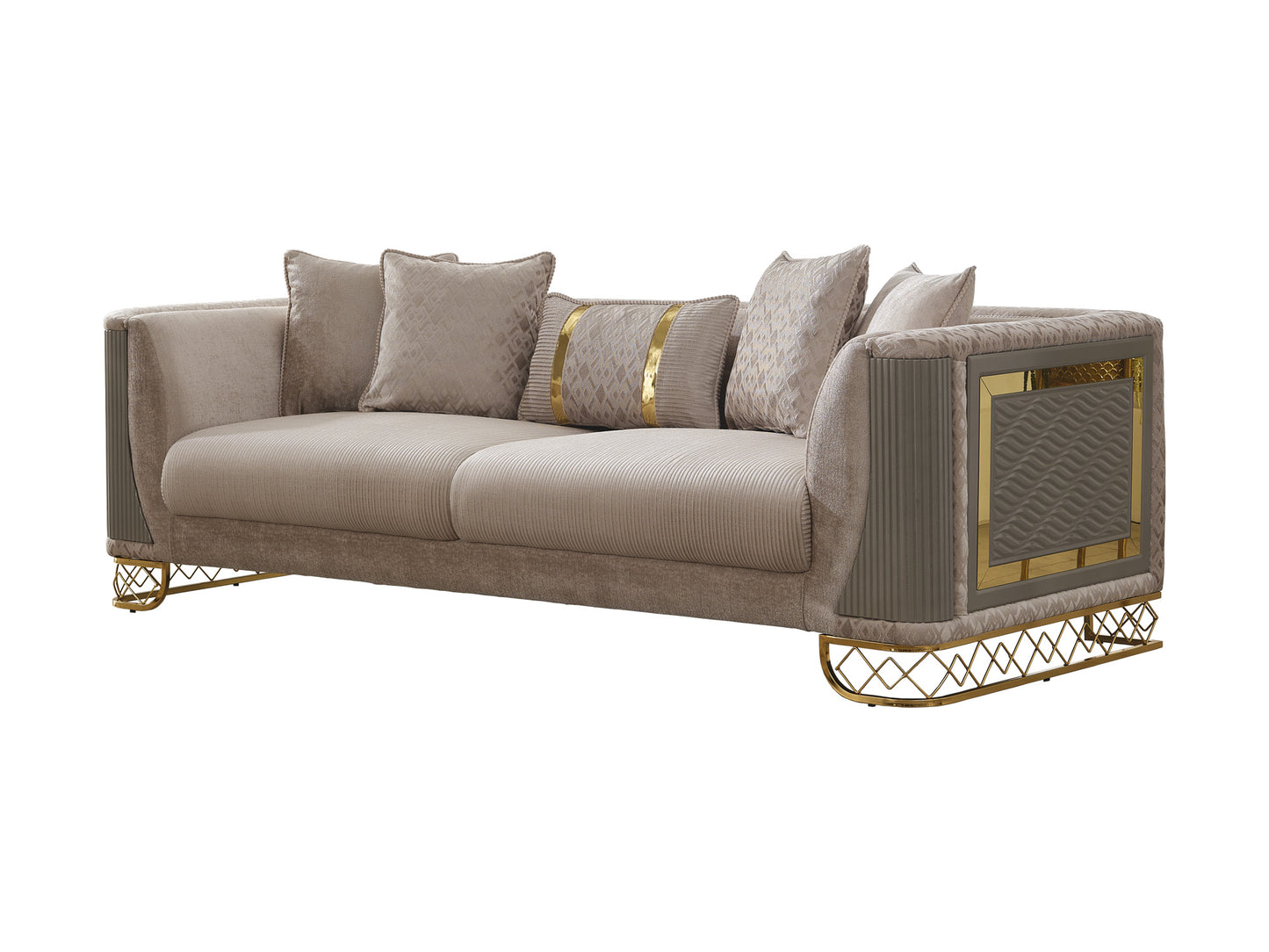 Valentino Stationary Livingroom (2 Sofa & 2 Chair)
