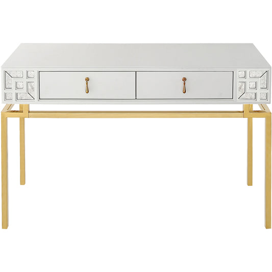 Wood Console Table with Two Drawers