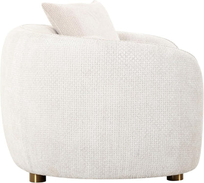 Zarina Upholstered Modern Loveseat with 2 Pillows Included