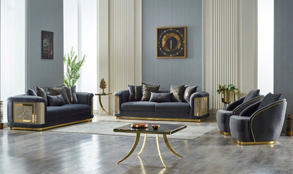 Elegance Stationary Livingroom (2 Sofa & 2 Chair)