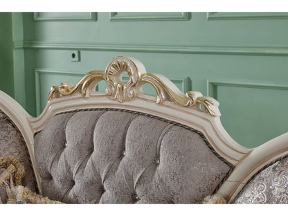 Kelebek Traditional Livingroom Sofa Vizon