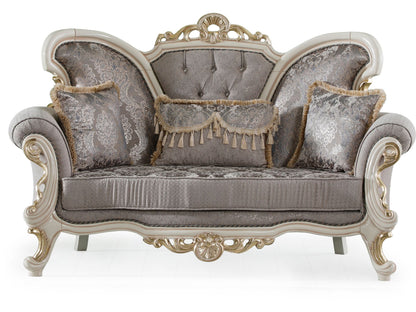 Kelebek Traditional Livingroom Loveseat Vizon