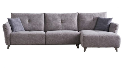 AE-L2377 Gray Fabric Sectional Sofa