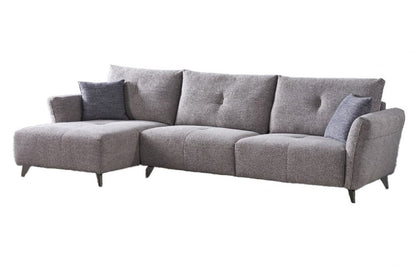 AE-L2377 Gray Fabric Sectional Sofa