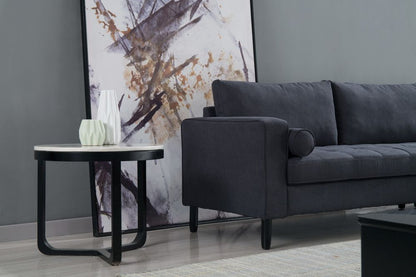 AE-LD826L Dark Gray Velvet Sectional Sofa