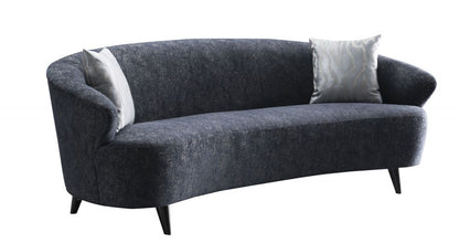AE3806 Dark Blue Linen 2pc Sofa Set