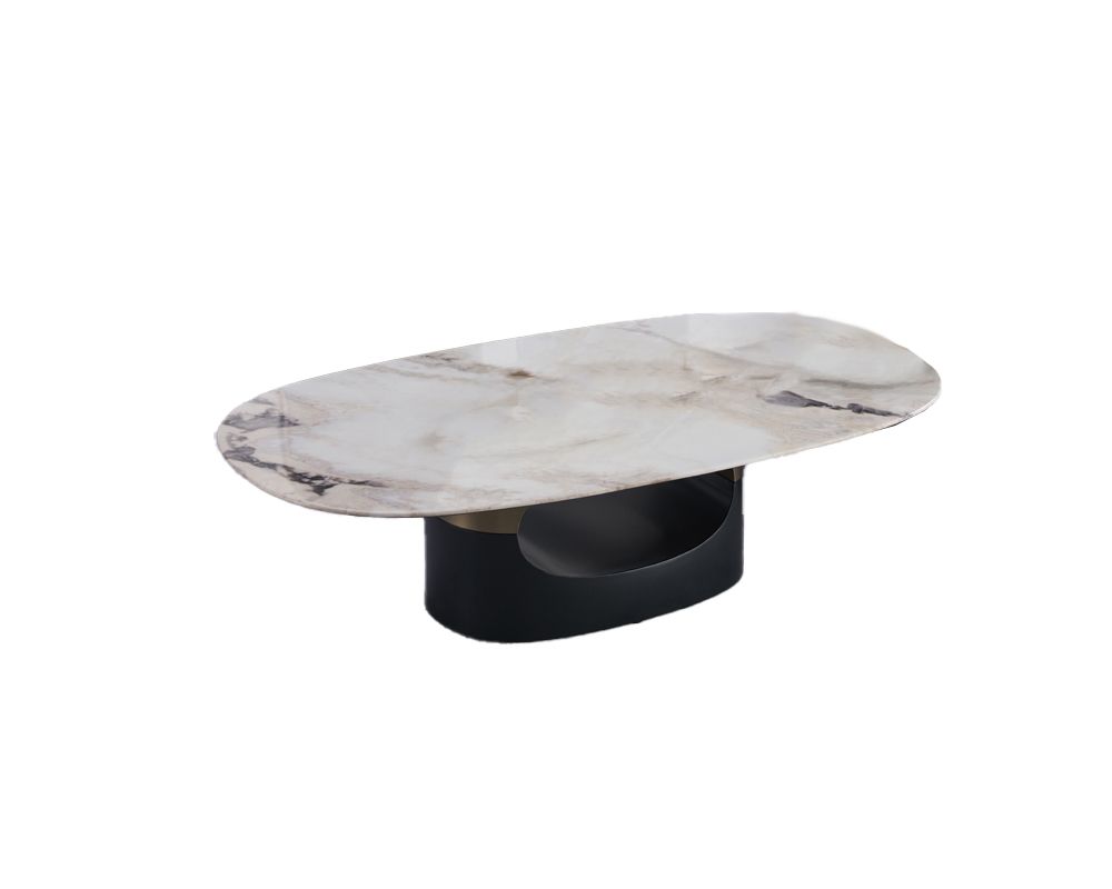 CT-J3131 Faux Marble & Metal Coffee Table