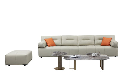 CT-Y300 Faux Marble & Metal Coffee Table