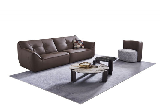 EK-D01 Genuine Full Leather Extra Long Sofa