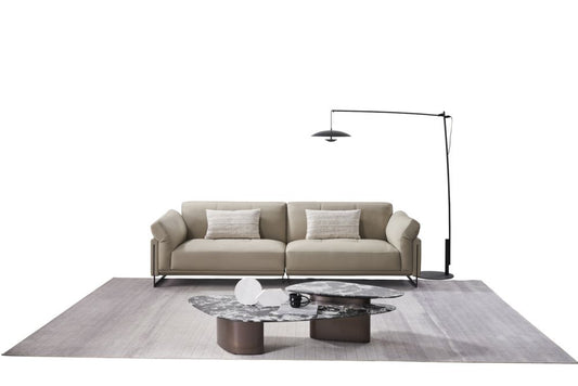 EK-D02 Genuine Leather Extra Long Sofa
