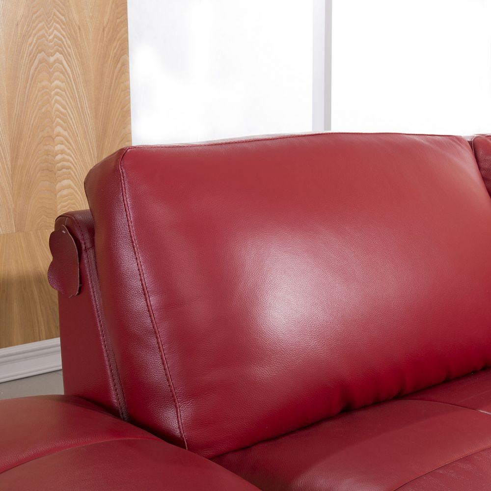 EK-L025 Italian Leather Sectional - Right Sitting