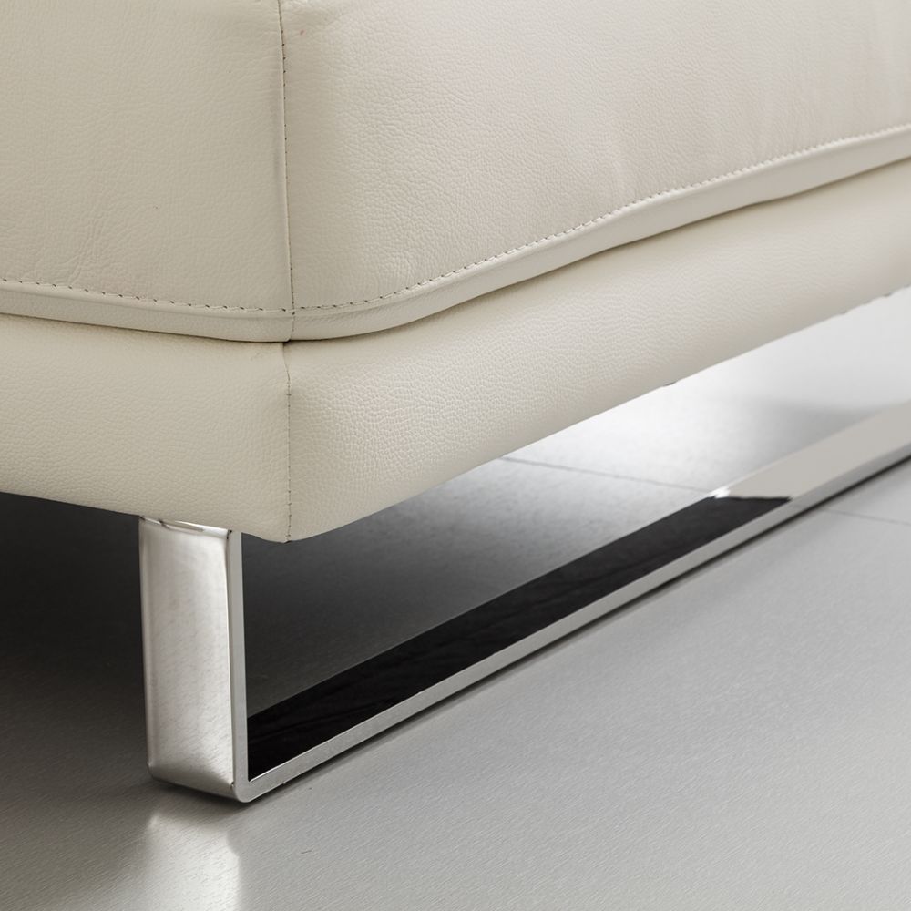 EK-L025 Italian Leather Sectional - Right Sitting