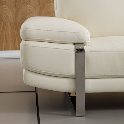 EK-L025 Italian Leather Sectional - Right Sitting