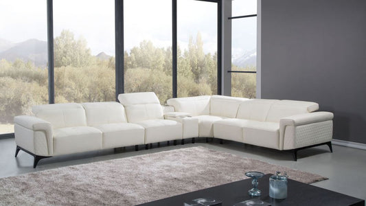 EK-L095 Italian Leather 5-piece Sectional