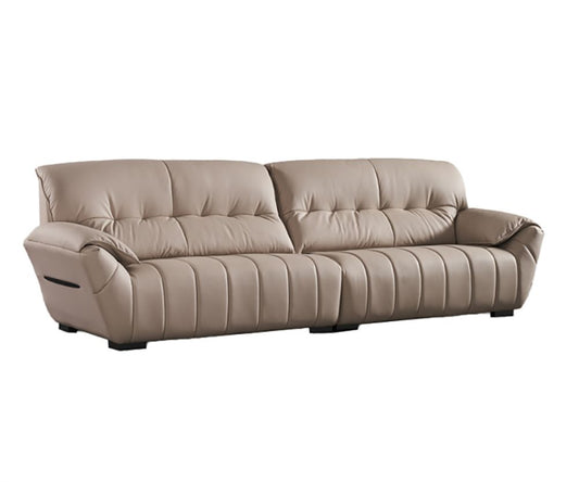 EK2233 Extra long Top Grain Genuine Leather Sofa