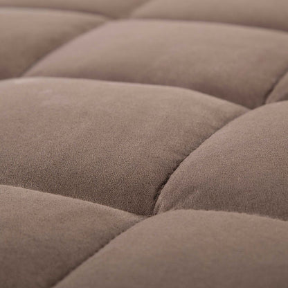AE-L382 Light Brown Microfiber Sectional Sofa