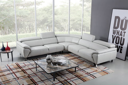 EK-L8002M Italian Top Grain Leather Sectional Sofa