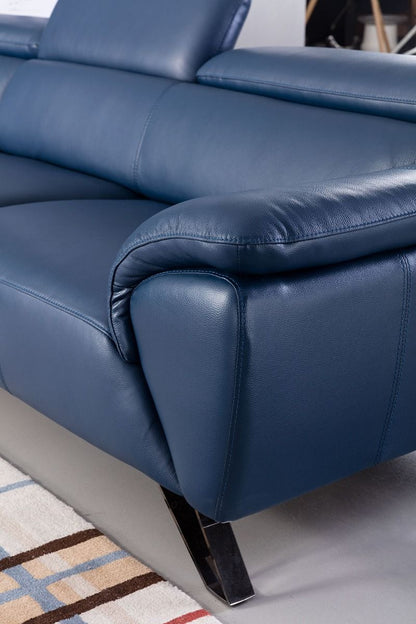 EK-L8002M Italian Top Grain Leather Sectional Sofa